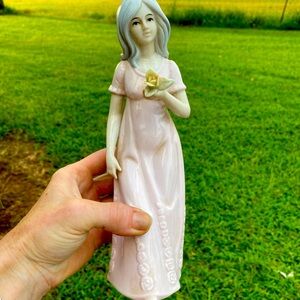 Porcelain grey haired lady. Vintage 1970’s